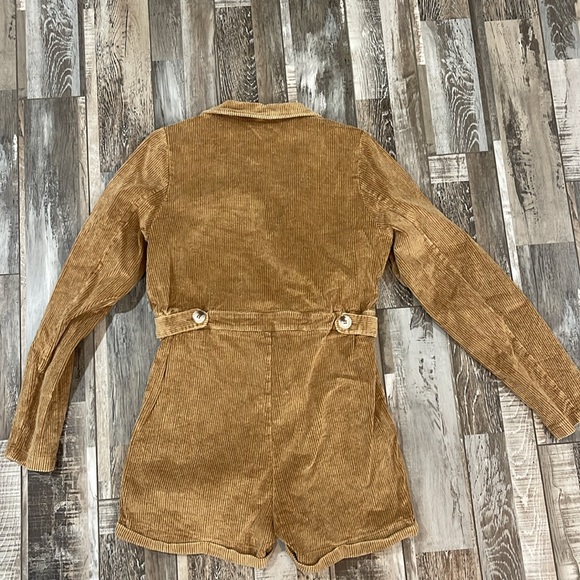 POL corduroy long sleeve romper - Picture 3 of 4